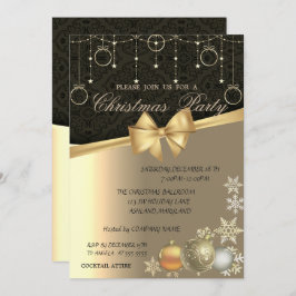 Invitación Navidades elegantes, Fiesta de Navidades corporati