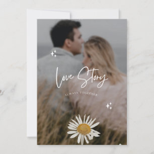 Invitación Navidades elegantes   Foto mínima de pareja divert