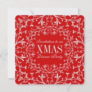Invitación Navidades elegantes invitan a Fiesta de danza XMAS