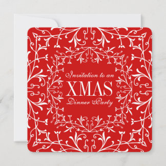 Invitación Navidades elegantes invitan a Fiesta de danza XMAS