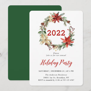 Invitación Navidades elegantes invitan a fiestas de feriado