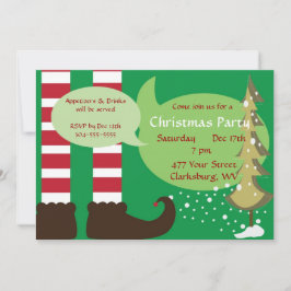 Invitación Navidades Elf Fiesta