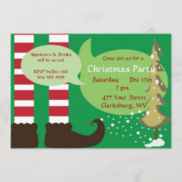 Invitación Navidades Elf Fiesta
