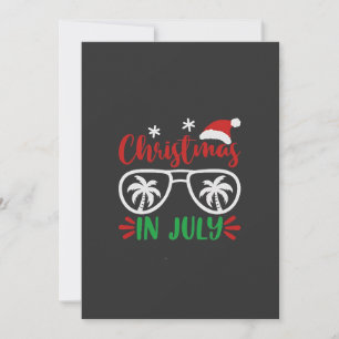 Invitación Navidades en julio divertidos navidades en verano