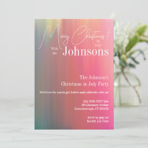 Invitación Navidades en julio Fiesta