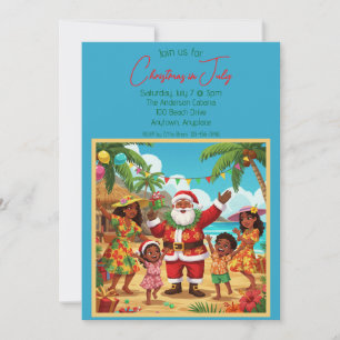 Invitación Navidades en julio Fiesta