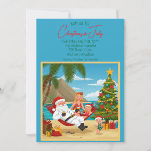 Invitación Navidades en julio Fiesta