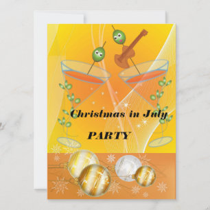 Invitación Navidades en julio fiesta