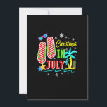 Invitación Navidades En Julio Flip Flops Funny Beach Summer V<br><div class="desc">Camisetas de navidades divertidos,  hombres de camisetas navideñas divertidos,  Navidades graciosos,  niños de camisas de regalo,  camiseta de regalo de agradecimiento divertida,  hombres de camisetas de agradecimiento,  mujeres de camisetas de agradecimiento</div>