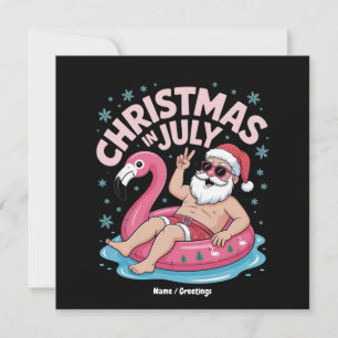 Invitación Navidades en julio Navidad divertida en Santa Flam