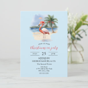 Invitación Navidades en julio Personalizado Empresa Nombre Fl