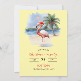 Invitación Navidades en julio Personalizado Nombre de la comp