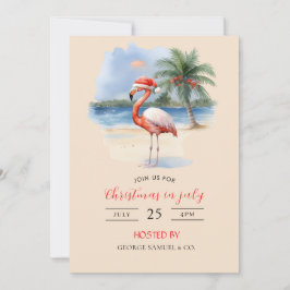 Invitación Navidades en julio Personalizado Nombre de la comp