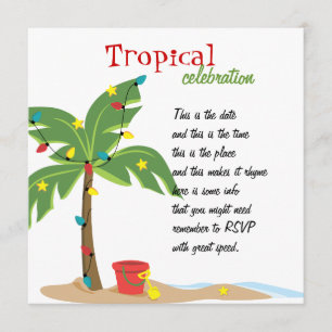 Invitación Navidades en la playa