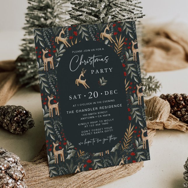 Invitación Navidades escandinavos invitan a fiesta nórdica (Subido por el creador)