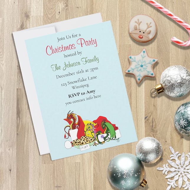 Invitación Navidades Eve Dragons (Subido por el creador)