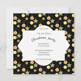 Invitación Navidades exóticos cítricos Fiesta fresco