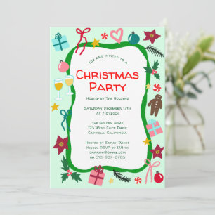 Invitación Navidades extravagantes Fiesta PERSONALIZADO