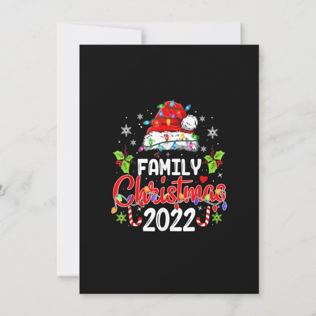 Invitación Navidades familiares 2022 Escuadrón de Camisetas c (Anverso)