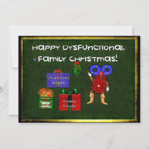 Invitación Navidades familiares disfuncionales