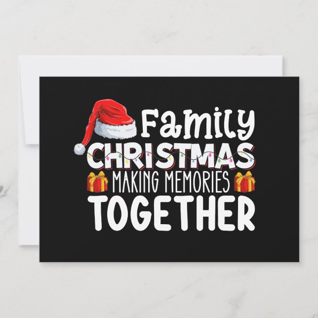 Invitación Navidades familiares haciendo Recuerdos juntos vac (Anverso)