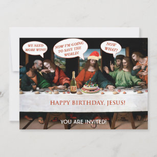 Invitación Navidades Felices Cumpleaños Jesús Comics Estilo G