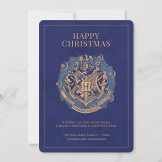 Invitación Navidades felices | Escudo HOGWARTS™