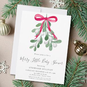 Invitación Navidades Feliz Pequeño Baby Shower