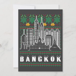 Invitación Navidades feos de Bangkok Tailandia
