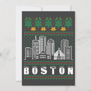 Invitación Navidades feos de Boston Massachusetts