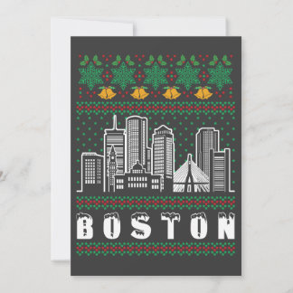 Invitación Navidades feos de Boston Massachusetts