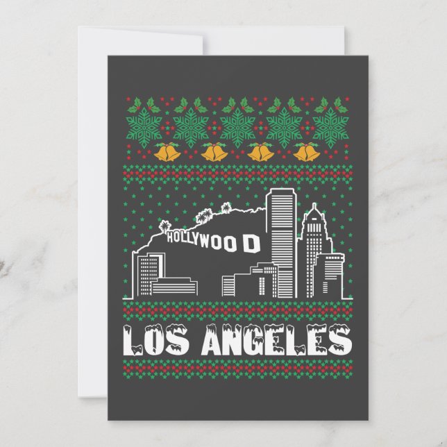 Invitación Navidades feos de Los Ángeles (Anverso)