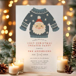 Invitación Navidades feos de Santa Tacky Fiesta suéter<br><div class="desc">Invitación a la fiesta de los Navidades de Santa Tacky. Personalice este diseño de vacaciones personalizado con sus propios detalles fiestas. Perfecto para una cena familiar o para una fiesta corporativa.</div>