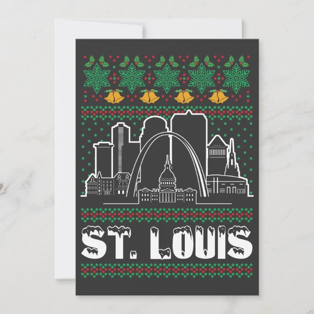 Invitación Navidades feos de St. Louis Missouri (Anverso)
