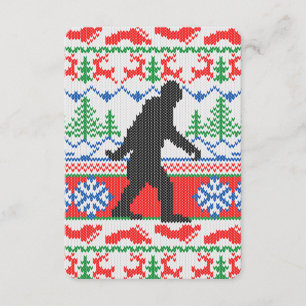 Invitación Navidades feos en el lugar de destino estilo Knit