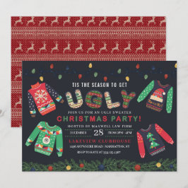 Invitación Navidades feos Fiesta suéter