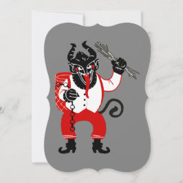 Invitación navidades feos krampus xmas monstruo