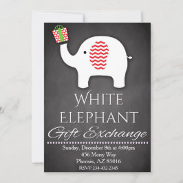 Invitación Navidades festejan elefante blanco Fiesta