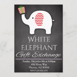 Invitación Navidades festejan elefante blanco Fiesta