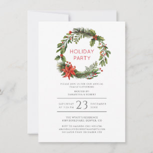 Invitación Navidades festivos de familia Fiesta de reunión de