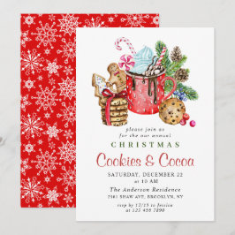 Invitación Navidades festivos Fiesta de cocina y cacao