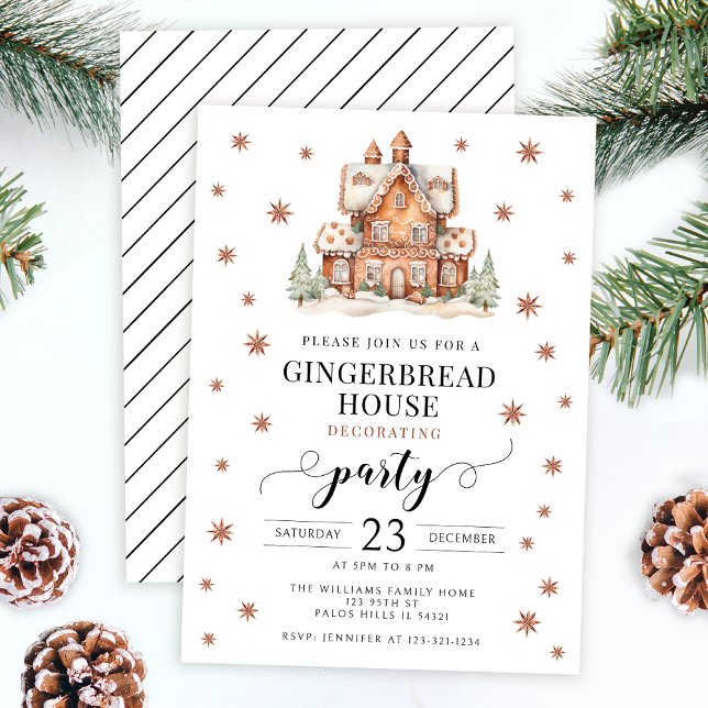 Invitación Navidades festivos Fiesta decorativo de pan de jen (Subido por el creador)