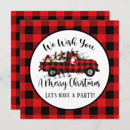 Invitación navidades festivos gnome Holiday