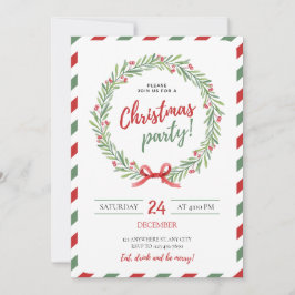 Invitación Navidades festivos invitan a fiesta