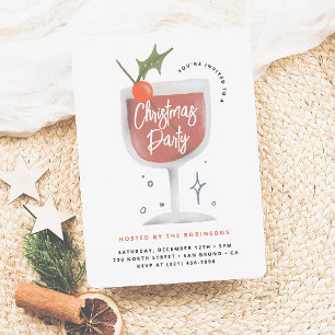 Invitación Navidades Fiesta de cócteles   Diversión y bebidas