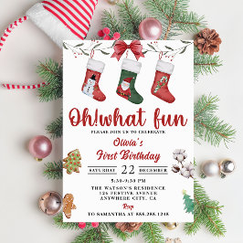 Invitación Navidades Fiesta de Cumpleaños