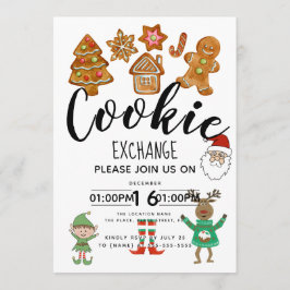 Invitación Navidades fiesta de eventos de intercambio de cook