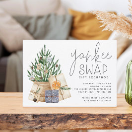 Invitación Navidades Fiesta de intercambio de regalos de yanq