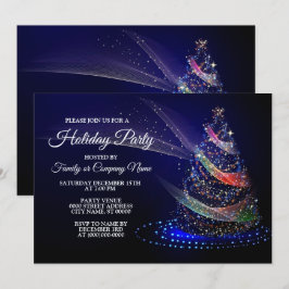 Invitación Navidades Fiesta de la Marina de Árbol Colorido Rú
