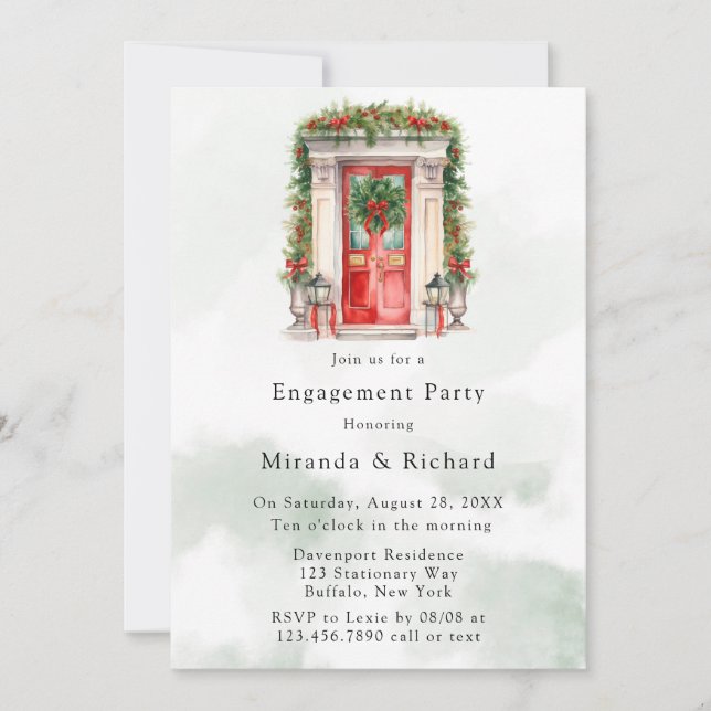 Invitación Navidades Fiesta de la Puerta de la Iglesia (Anverso)